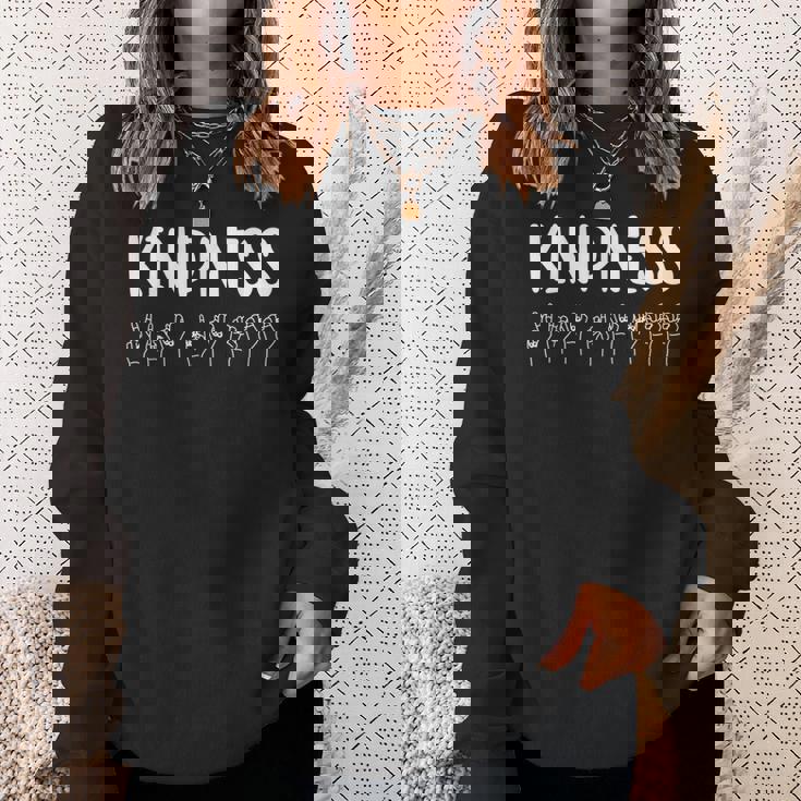 Stop Bullying Kindness Matters Sign Language Sweatshirt Gifts for Her