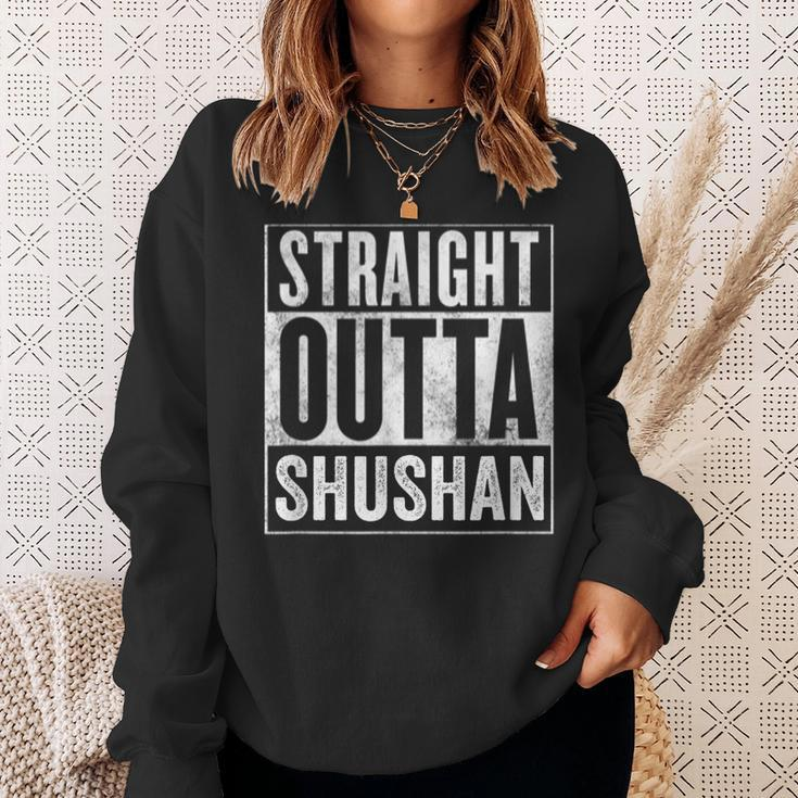 Straight Outta Megillah Reading Happy Purim Esther Costume Sweatshirt Gifts for Her