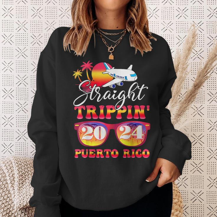 Straight Trippin' 2024 Family Vacation Puerto Rico Matching Sweatshirt Gifts for Her