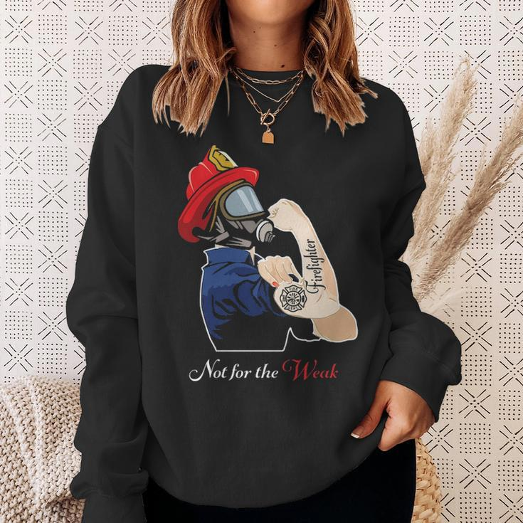Strong Firefighter Sweatshirt Gifts for Her