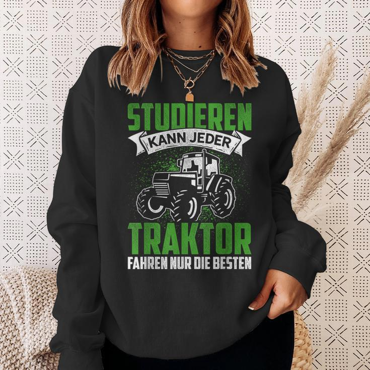 Studier Kann Jeder Traktor Fahren Nur Die Beste Farmer Sweatshirt Geschenke für Sie
