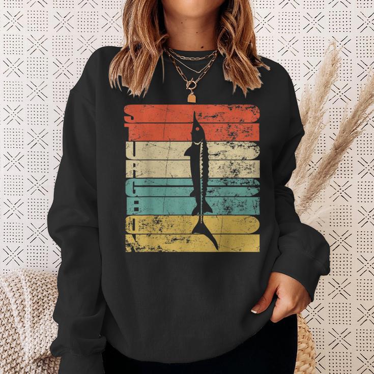 Sturgeon Silhouette Imintage-Stil Sweatshirt Geschenke für Sie