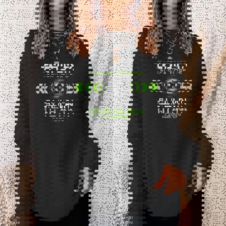Sullivan Indiana Total Solar Eclipse 2024 Sweatshirt Gifts for Her