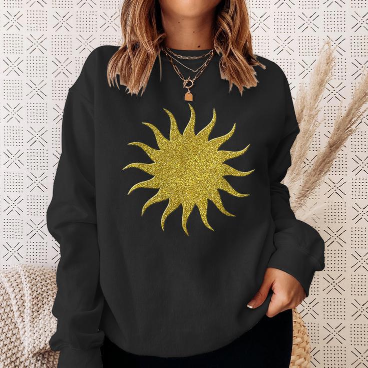 Sun Solar System Golden Retro Symbol Sweatshirt Geschenke für Sie