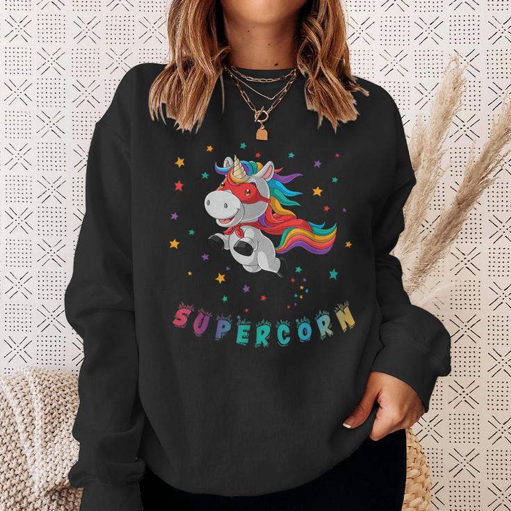 Supercorn Superhero Unicorn Sweatshirt Geschenke für Sie