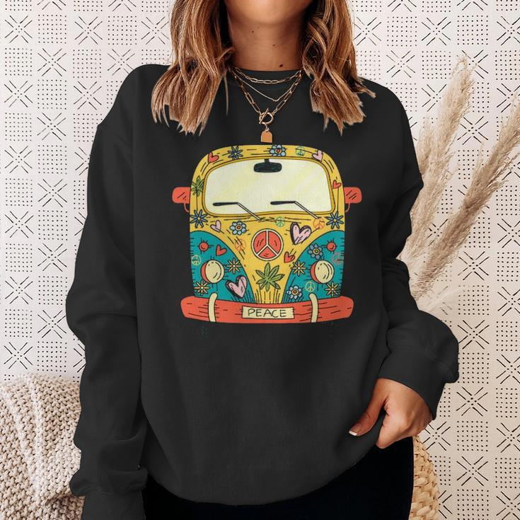 Surf Camping Bus Model Love Retro Peace Hippie Surfing S Sweatshirt Gifts for Her