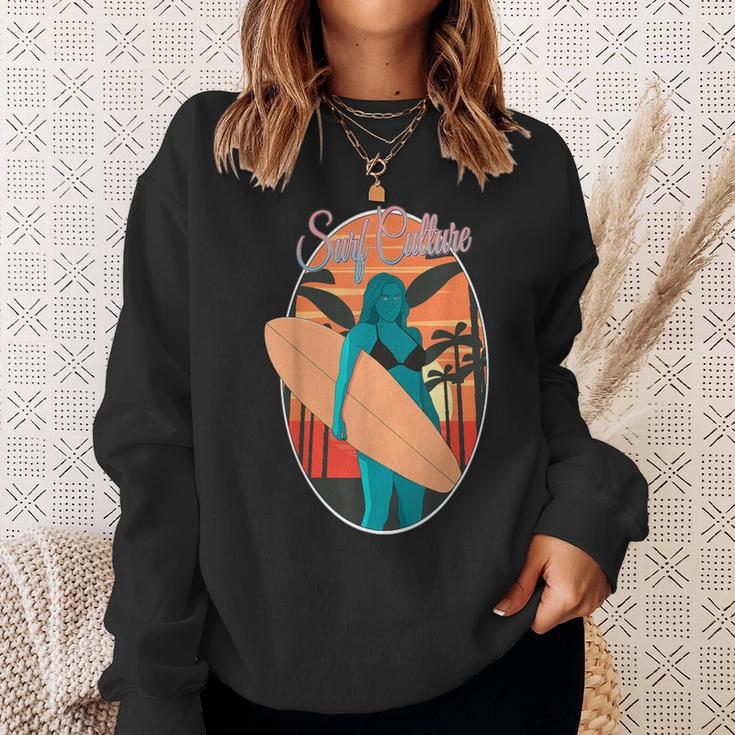 Surf Culture Summer Apparel Sweatshirt Gifts for Her
