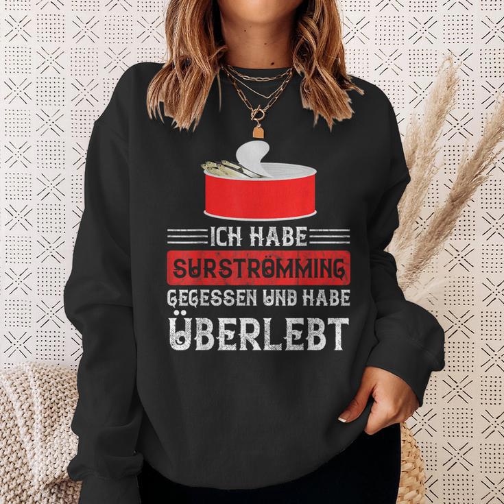 Surströmming Sweden Hering Survivor S Sweatshirt Geschenke für Sie