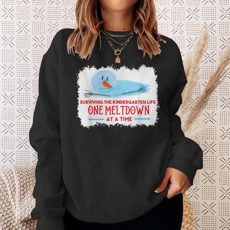 Surviving The Kindergarten Life One Meltdown At A Time Sweatshirt Gifts for Her
