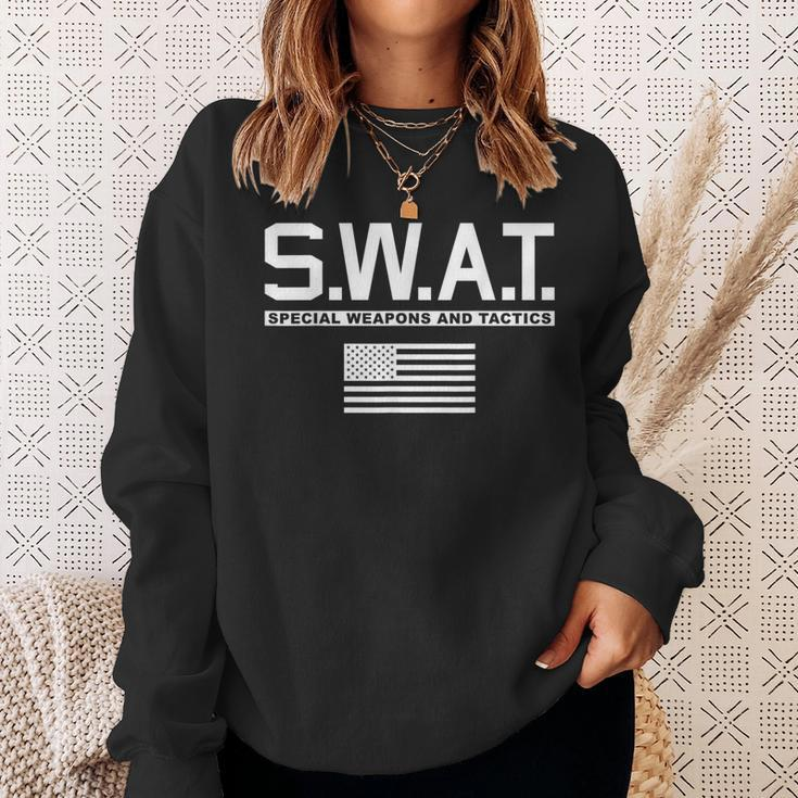 Swat Special Weapons And Tactics Police SWAT Sweatshirt Gifts for Her