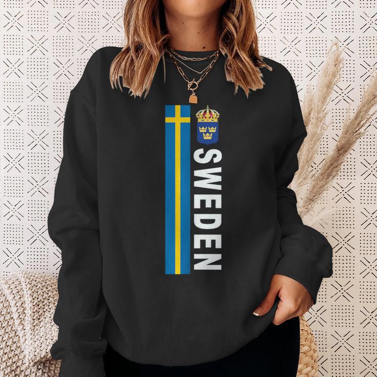 Sweden Soccer-Style Swedish Flag Sweatshirt Gifts for Her