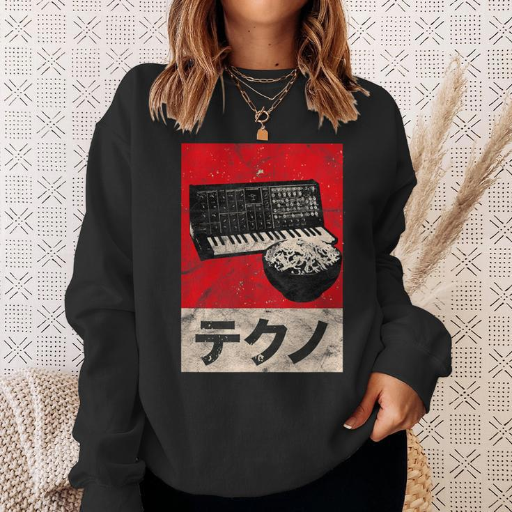 Synthesizer Ramen Vintage Analog Japanese Synth Retro Asdr Sweatshirt Gifts for Her