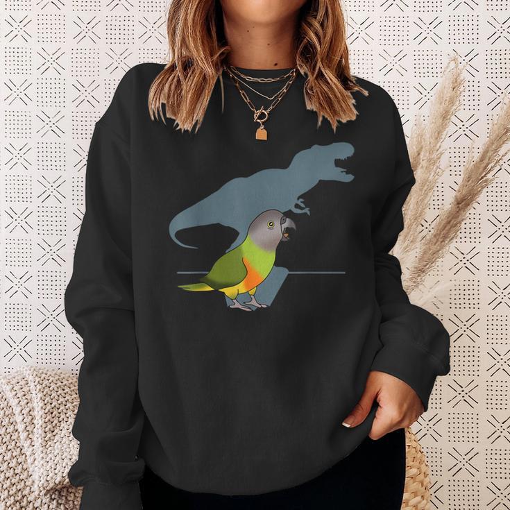 T-Rex Senegal Parrot Birb Memes Dinosaur Parrot Sweatshirt Gifts for Her