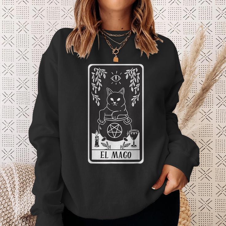 Tarot Style Card El Mago Version En Español Sweatshirt Gifts for Her