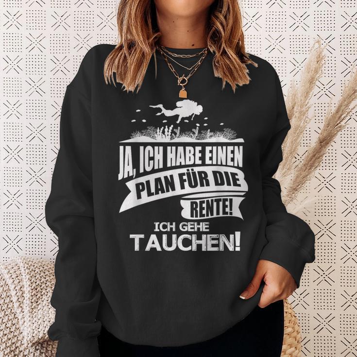 Taucher Rentner Spruch Plan Für Die Rente Ist Tauchen Sweatshirt Geschenke für Sie