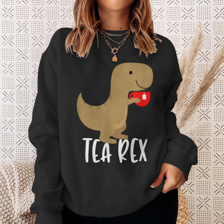 Tea Rex Cute Tyrannosaurus Dino Sweatshirt Geschenke für Sie