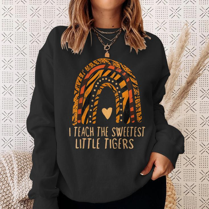 I Teach Sweetheart I Teach The Sweetest Little Tigers Sweatshirt Gifts for Her