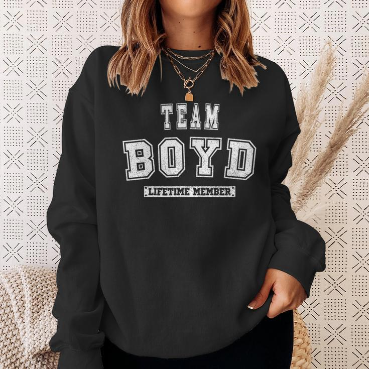 Team Boyd Lifetime Member Family Last Name Sweatshirt Gifts for Her