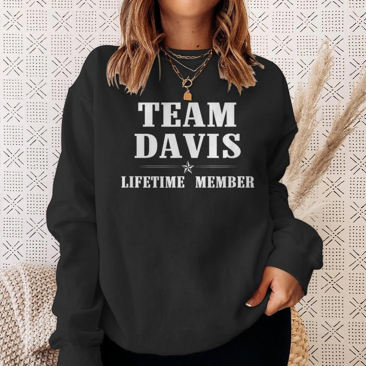 Team Davis Surname Family Last Name Sweatshirt Gifts for Her