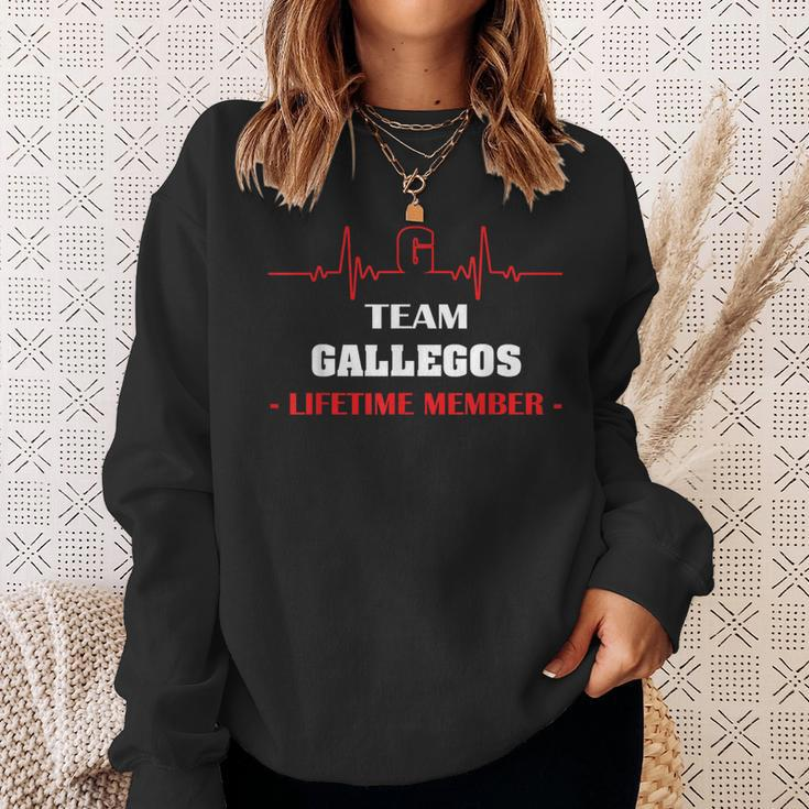 Team Gallegos Lifetime Member Family Youth Kid 5Ts Sweatshirt Gifts for Her