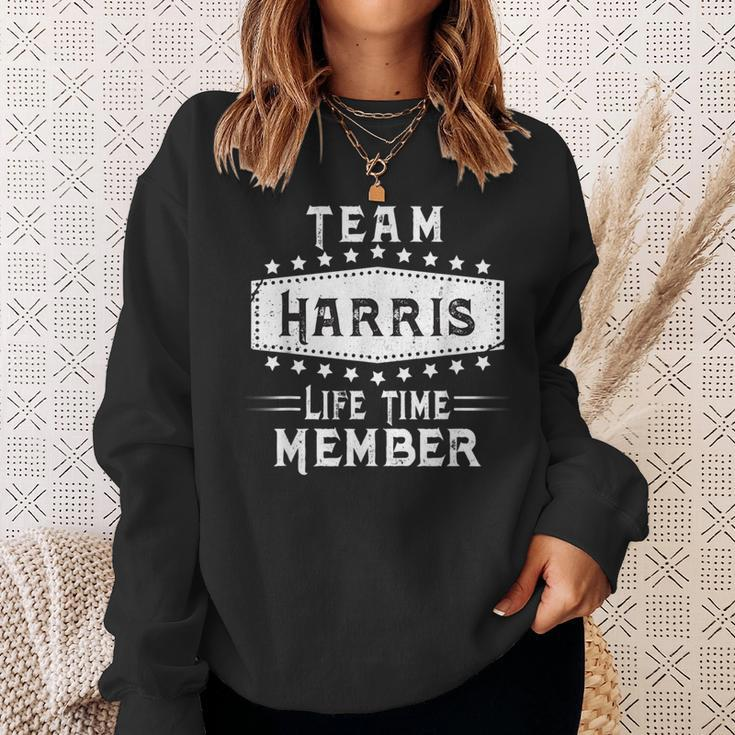 Team Harris Life Time Member Family Name Sweatshirt Gifts for Her
