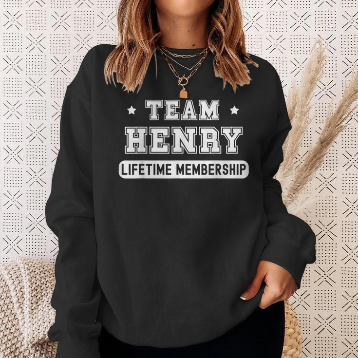 Team Henry Lifetime Membership Family Last Name Sweatshirt Gifts for Her