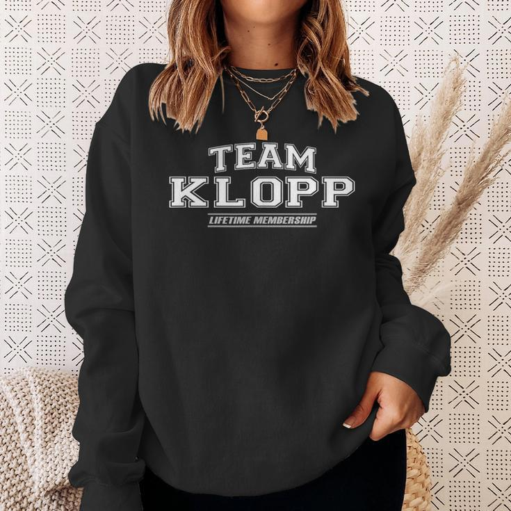 Team Klopp Proud Family Surname Last Name Sweatshirt Gifts for Her