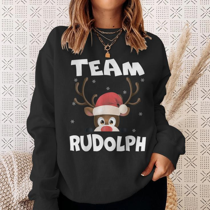 Team Rudolph Xmas Reindeer Deer Lover Sweatshirt Geschenke für Sie