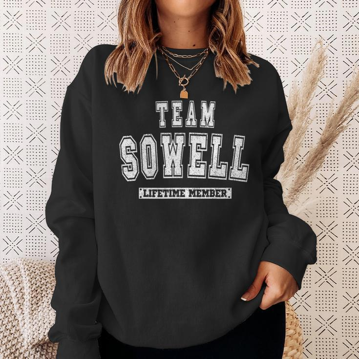 Team Sowell Lifetime Member Family Last Name Sweatshirt Gifts for Her