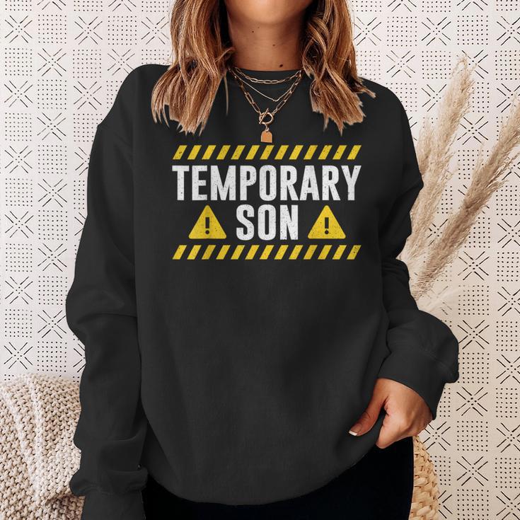 Temporary Son Father's Day Dad Matching Father Daughter Sweatshirt Gifts for Her