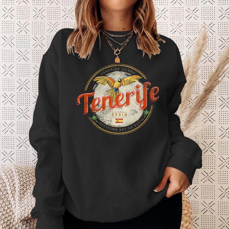 Teneriffa Papagei Kanarische Inseln Spanienintage Souvenir S Sweatshirt Geschenke für Sie