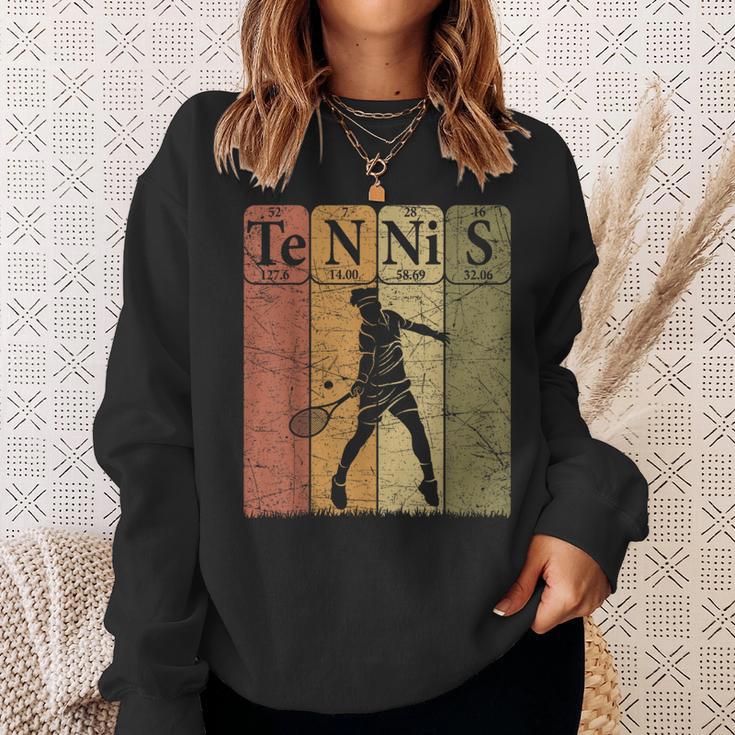 Tennis Periodic Table Elements Tennis Player Nerd Vintage Sweatshirt Gifts for Her