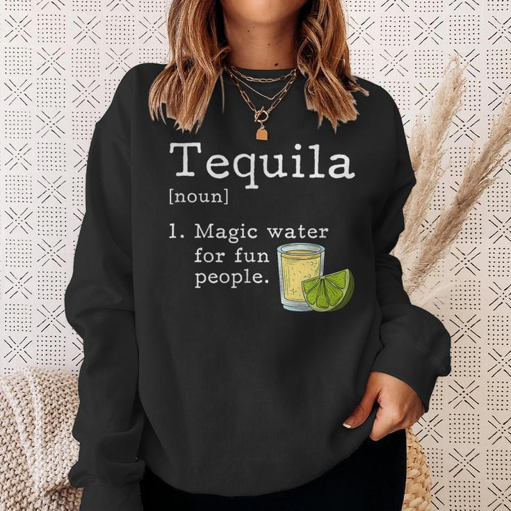 Tequila Definition Magic Water For Fun People Drinking Sweatshirt Gifts for Her