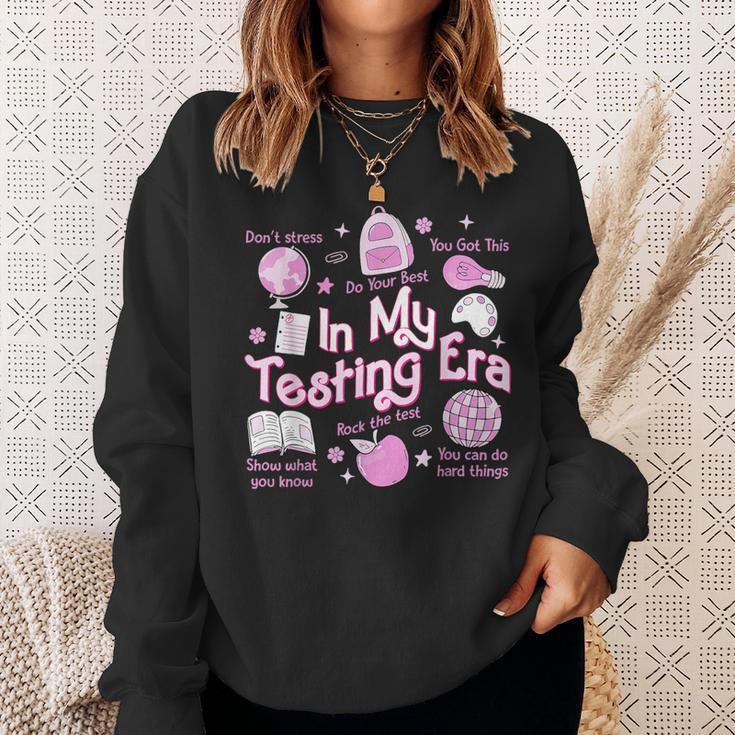 In My Testing Era Teachers Student Rock The Test Testing Day Sweatshirt Gifts for Her