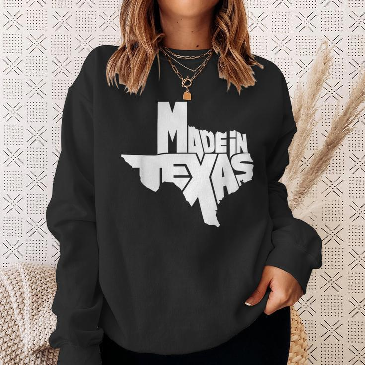 Texas Map Made In Texas Throwback Classic Sweatshirt Gifts for Her