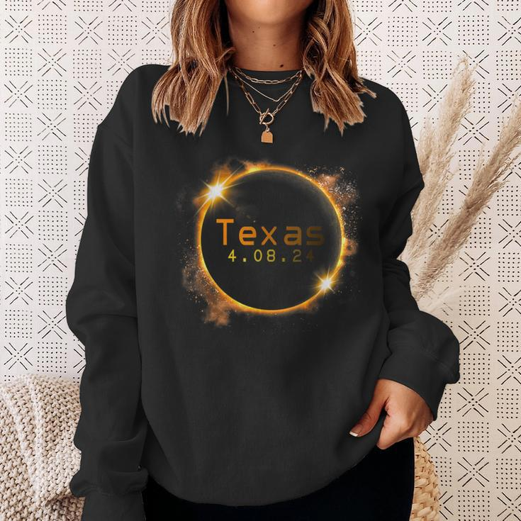 Texas Total Solar Eclipse 2024 Solar Eclipse Sweatshirt Gifts for Her