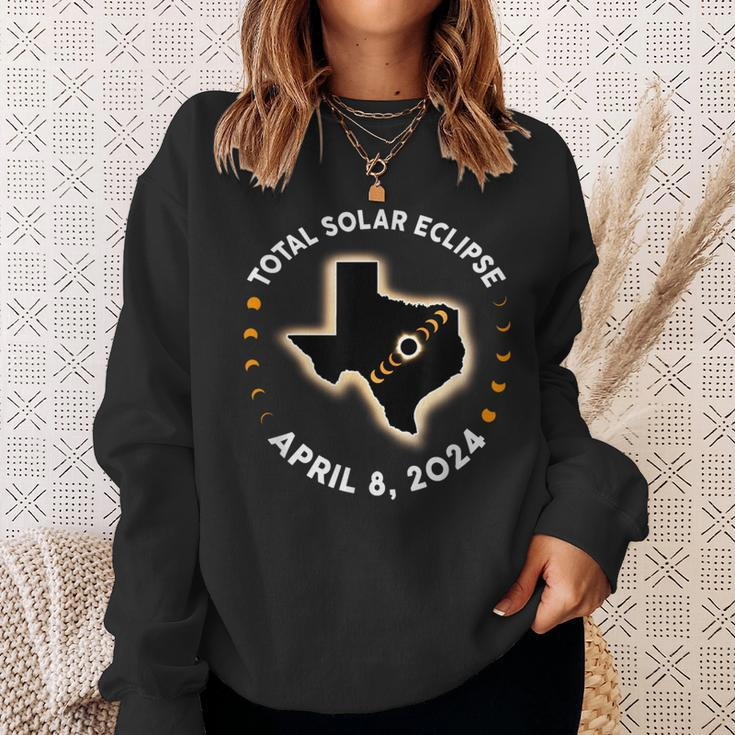 Texas Total Solar Eclipse 2024 Totality April 8 2024 America Sweatshirt Gifts for Her