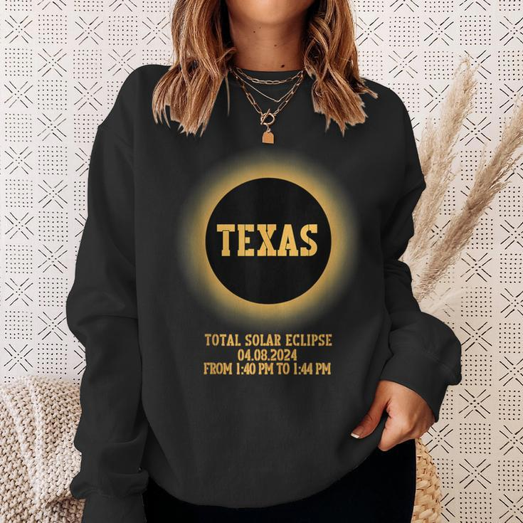 Texas Usa Totality Total Solar Eclipse April 8 2024 Sweatshirt Gifts for Her