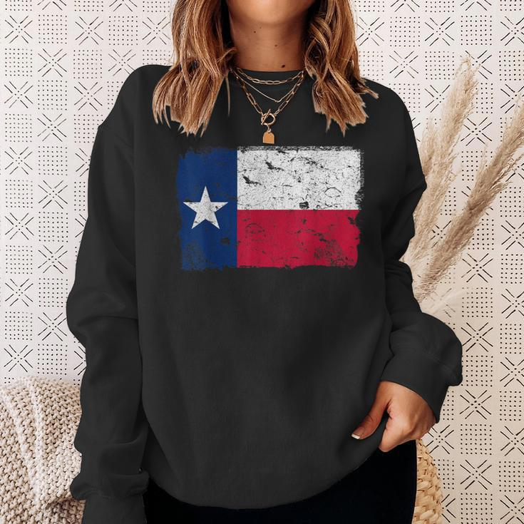 Texas Vintage Flag Sweatshirt Gifts for Her