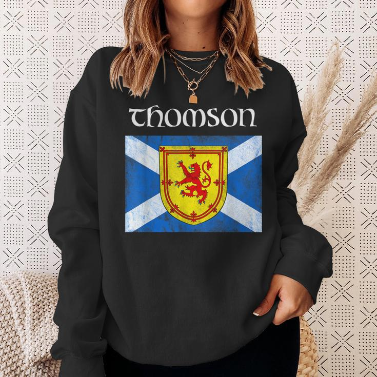 Thomson Clan Scottish Name Scotland Flag Sweatshirt Gifts for Her