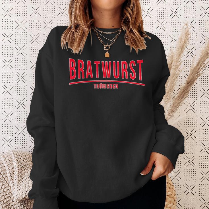 With Thüringer Bratwurst Selbst Mache Bratwurzepzepte Rostbrätl Sweatshirt Geschenke für Sie