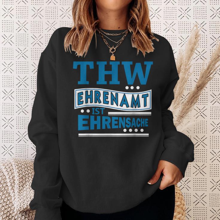 Thw Ehrenamt Ist Ehrensache Technisches Hilfswerk Motiv Sweatshirt Geschenke für Sie