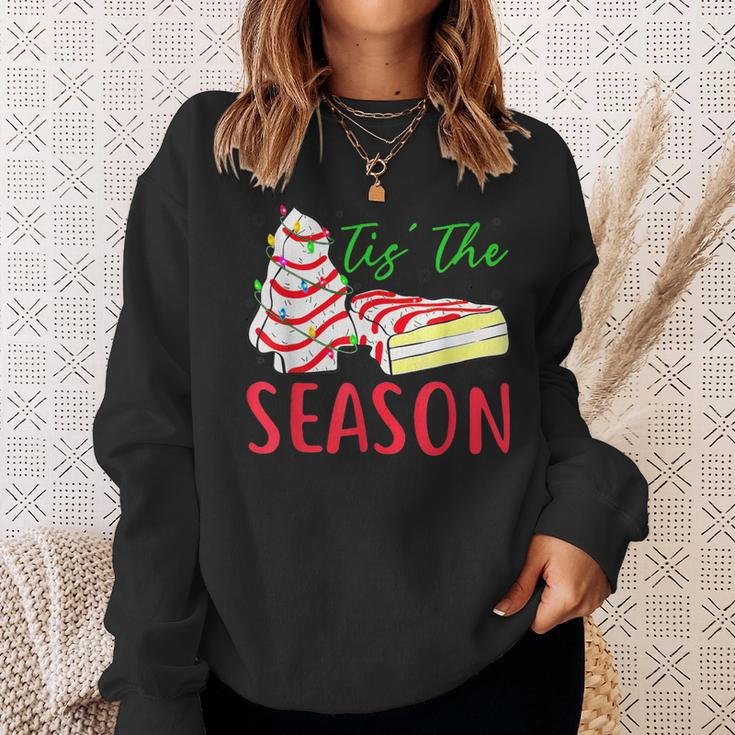 Tis The Season Little-Debbie Christmas Tree Cake Holiday Sweatshirt Gifts for Her
