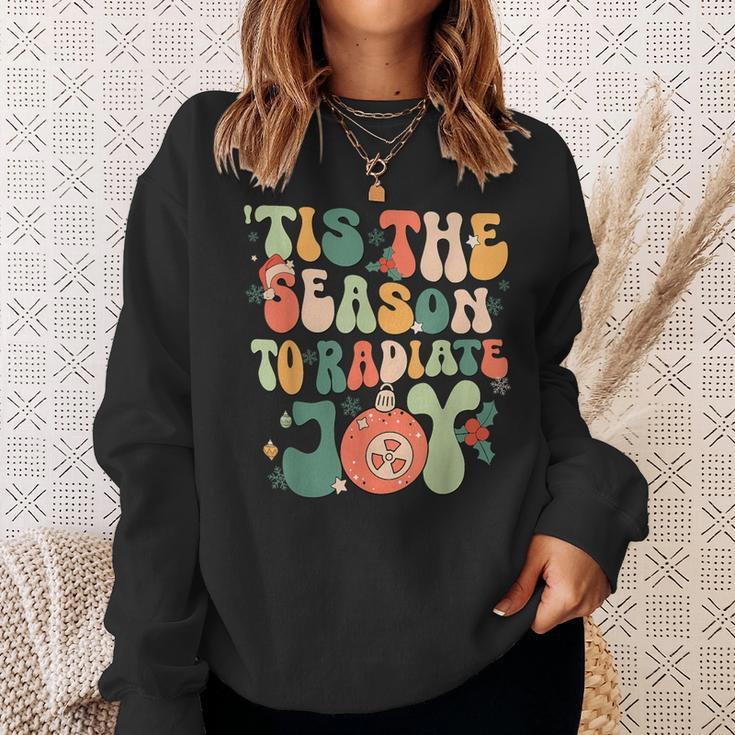 Tis The Season To Radiate Joy Xray Tech Radiology Christmas Sweatshirt Gifts for Her