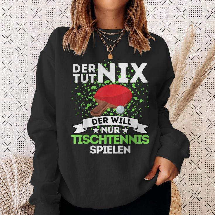 Tischtennis Sweatshirt 'Der Toot Nix, Der Will Nur Spielen', Lustiges Tees Geschenke für Sie