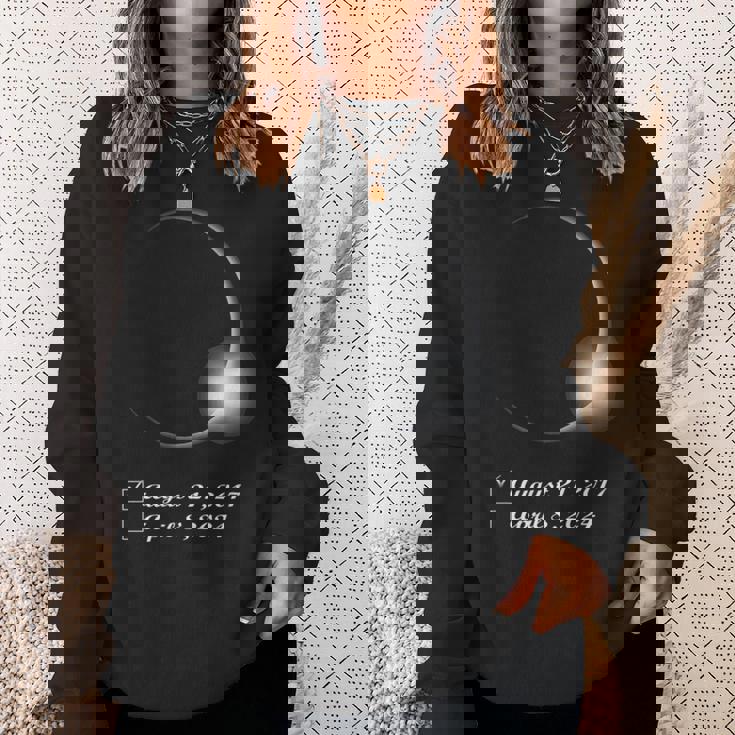 Total Eclipse 2017 And 2024 Totality Sweatshirt Gifts for Her