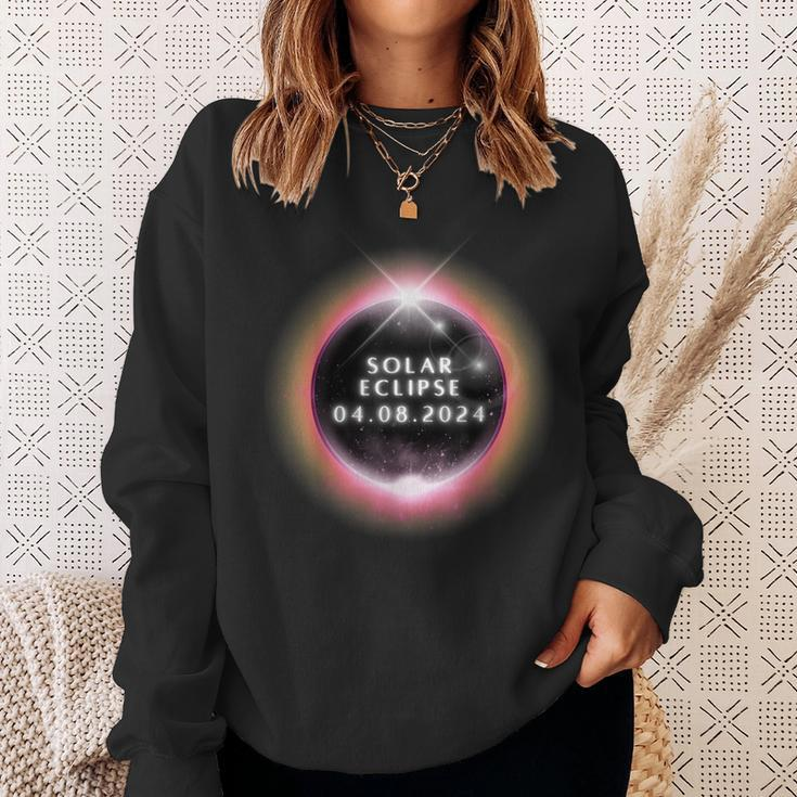 Total Solar Eclipse 2024 Solar Eclipse 08 April 2024 Sweatshirt Gifts for Her