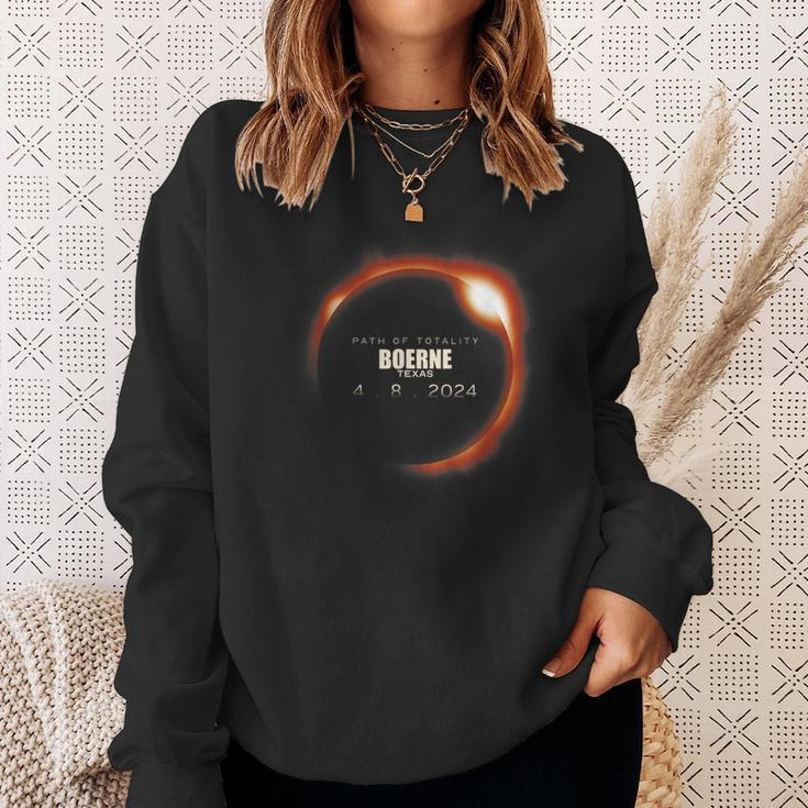 Total Solar Eclipse 2024 Boerne Texas April 8 2024 Sweatshirt Gifts for Her