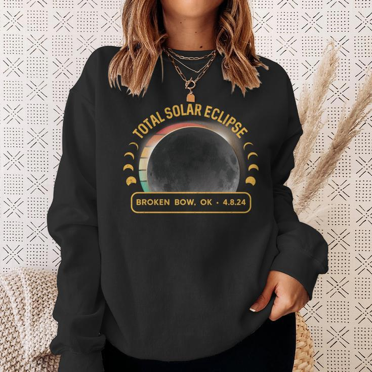 Total Solar Eclipse 2024 Broken Bow Oklahoma Sweatshirt Gifts for Her