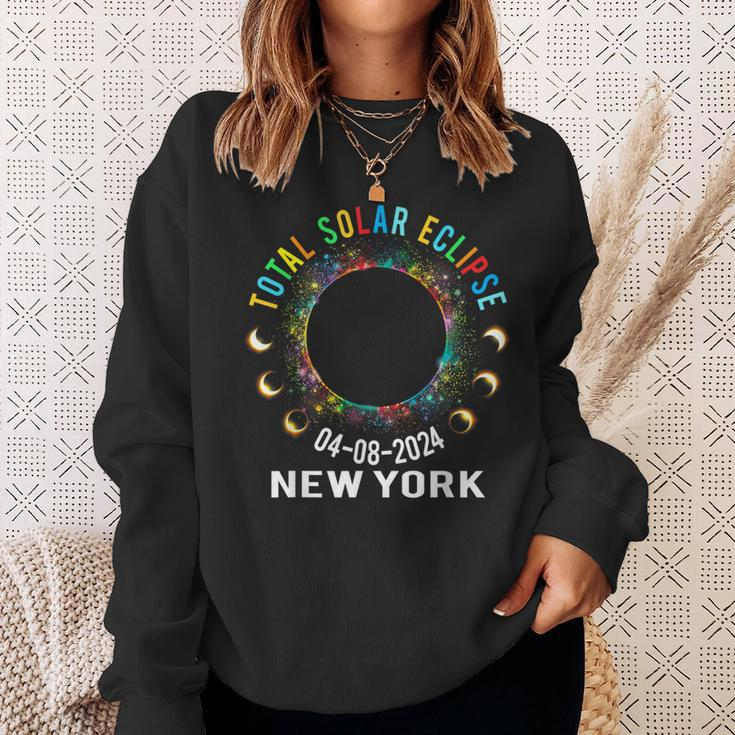 Total Solar Eclipse 2024 Totality April 8 2024 New York Usa Sweatshirt Gifts for Her